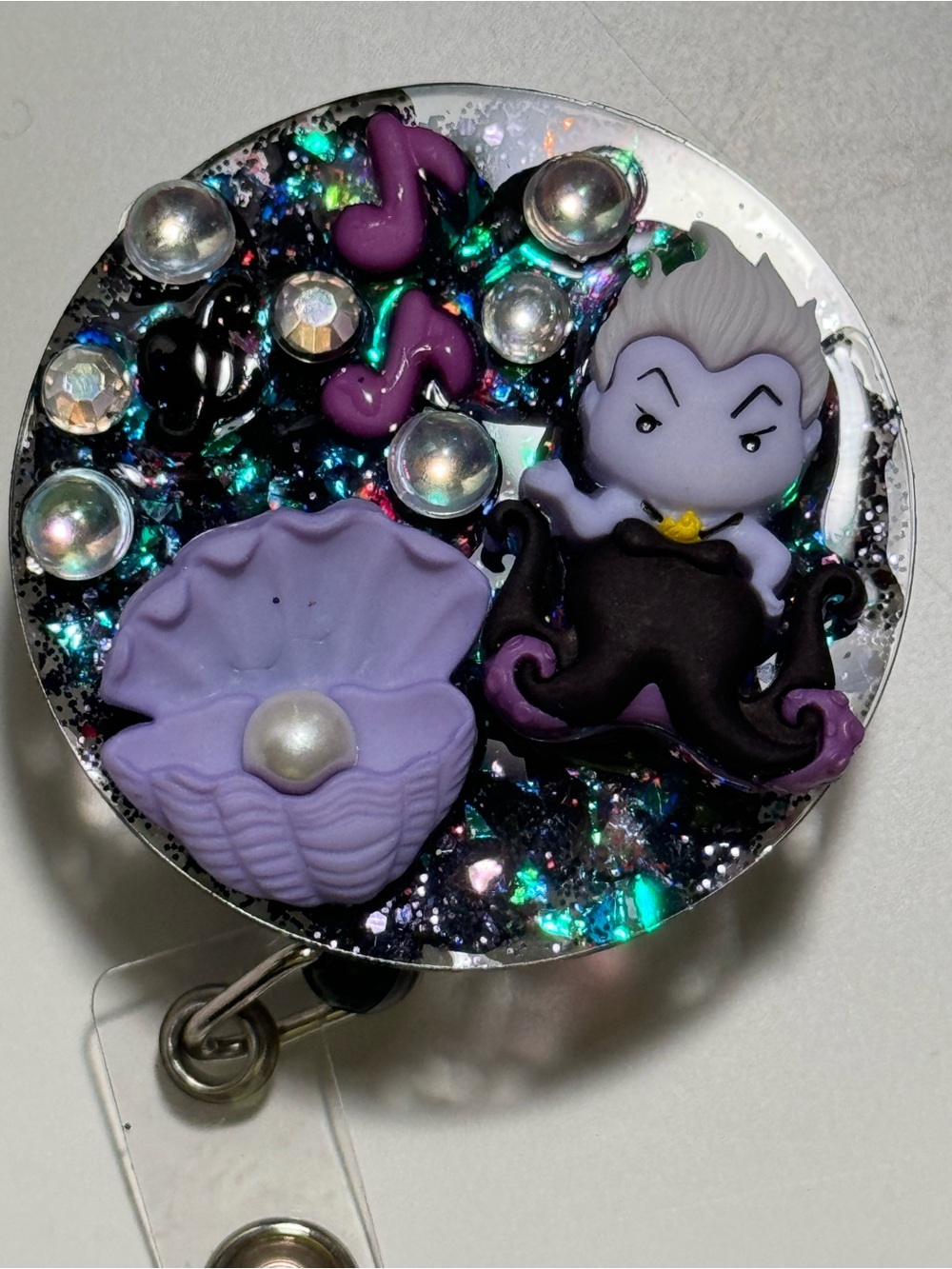 Disney Villain Ursula Octopus Clip Badge Reel